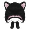 Apparlxer Czapka Cosplayowa Kot, Halloween, Puszysta, Urocza, Miau Miau, Unisex, Akcesorium Kostiumowe (czarny)