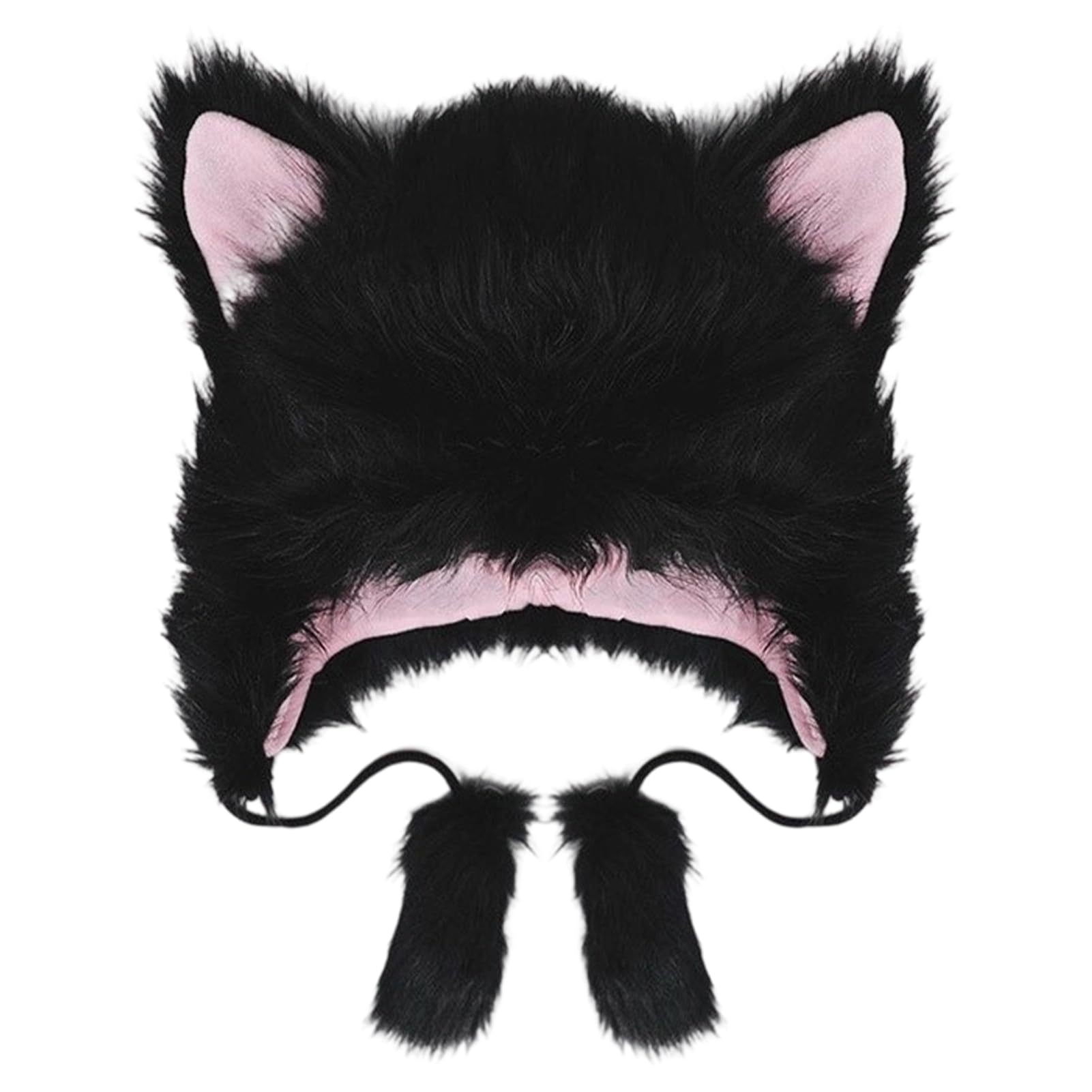 Apparlxer Cat Cosplay Headgear Hat, Halloween, Fluffy, Cute, Meow Meow, Unisex, Costume Accessory (Black)