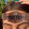 Medieval Embossed Leather Headband Men Medieval Leather Headpiece Medieval Outfit Accessories for Halloween Cosplay