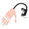 Manicure Practice Hand Model Nail Maniquin Hand Removable Fingers Artificial Hand with Bracket for Beginner