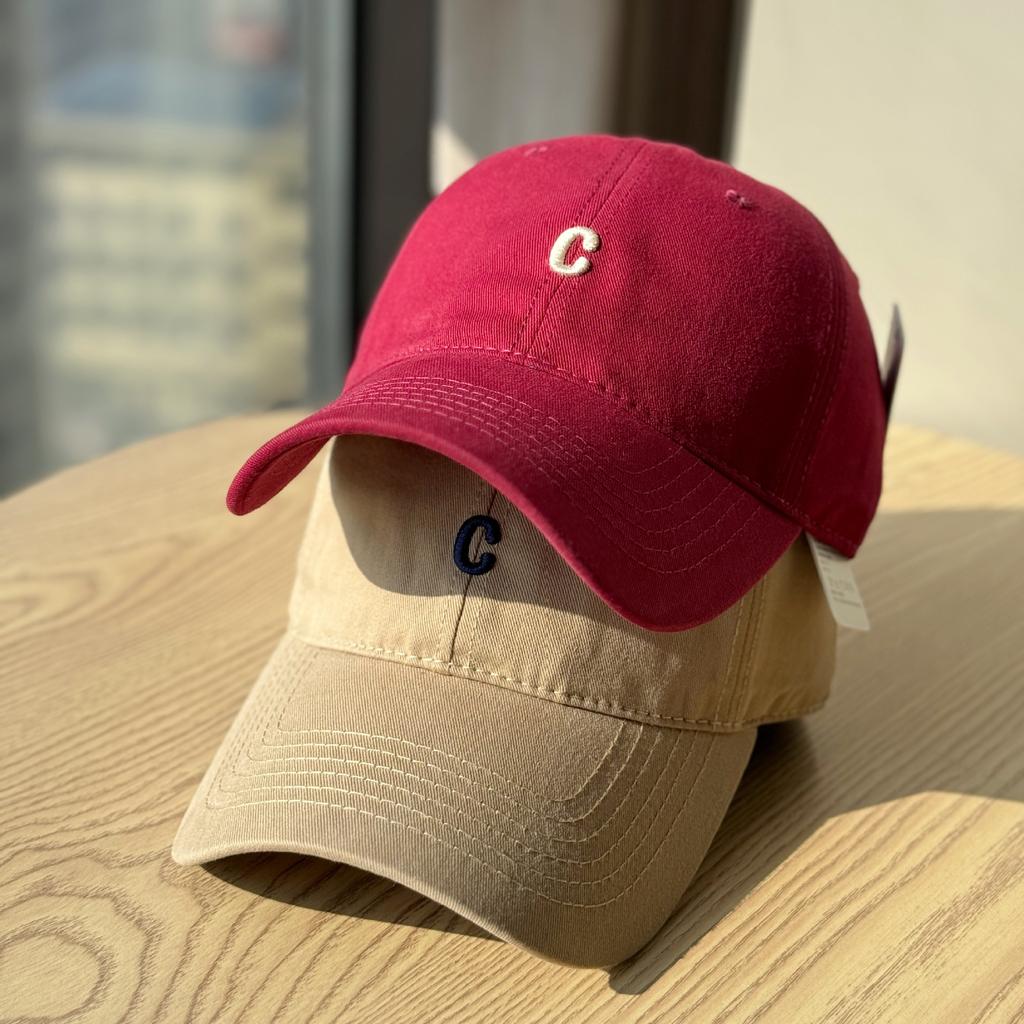 New baseball cap women's spring and summer simple wide brim big head circumference soft top cap showing face small sun hat