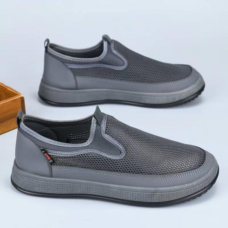 

Men s 2024 Breathable Mesh Slip-On Summer Shoes Size 42