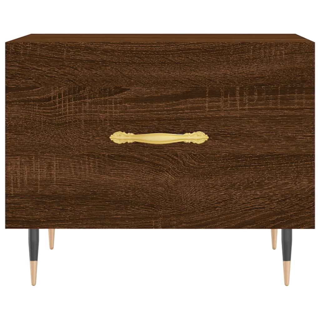 Vidaxl Coffee Table, Brown Oak, 50X50X40 Cm