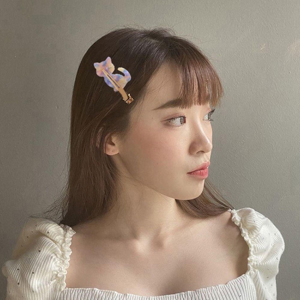 

Заколки для волос Леопардовые заколки для волос Боковые заколки Бесследные заколки для волос Кошачьи ацетатные заколки для волос Женские зажимы в виде утконоса