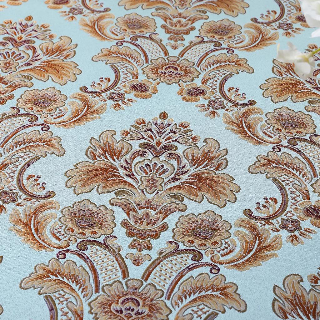 מפת שולחן אירופאית רקומה אקארד בד שולחן אוכל בציר ציצית כיסוי שולחן תה מפה מרובעת בסגנון סיני סאטן