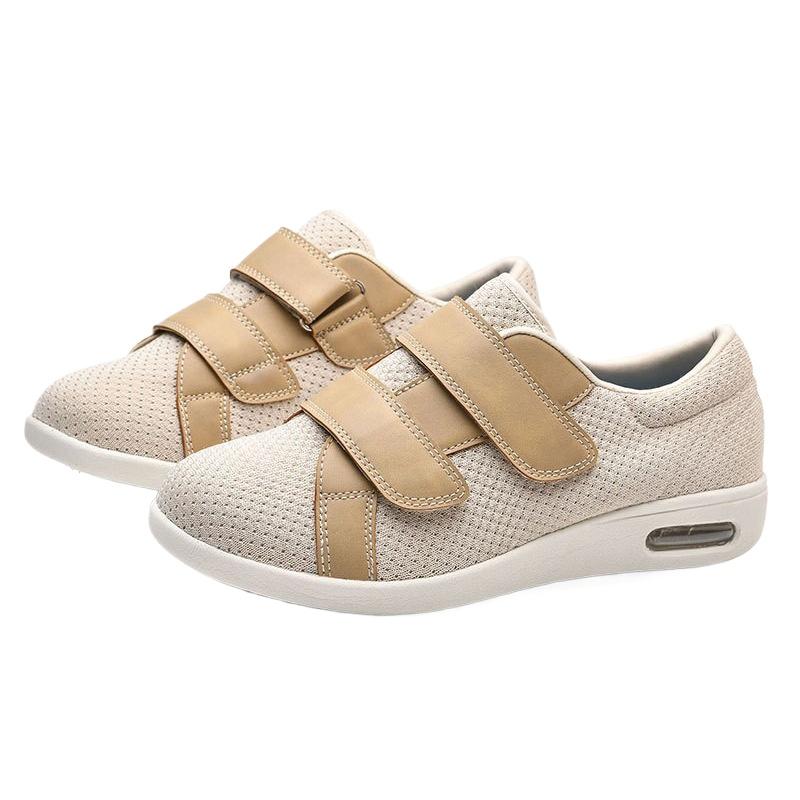 Elderly Shoes Knitted Mesh Women's Walking Casual Middle-aged and Elderly Casual Shoes Adjustable Shoes