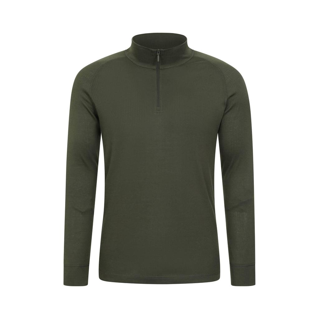 Mountain Warehouse Mens Talus Zip Neck Long-Sleeved Thermal Top