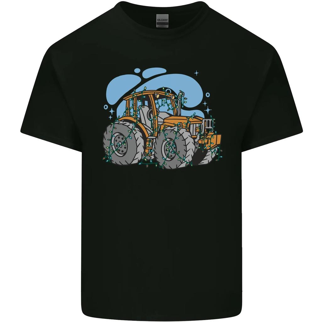 Xmas Tractor Farming Farmer Christmas Kids T-Shirt Childrens