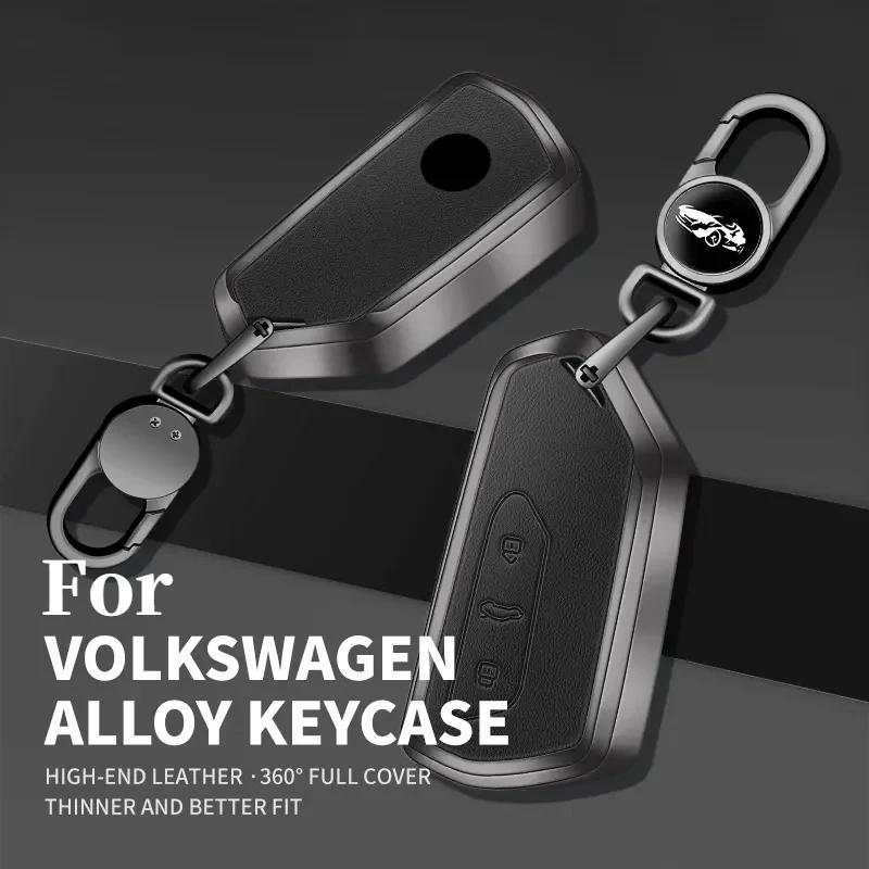 Suitable For Volkswagen Tuyue Tiguan L Touran Tango Sagitar Car Key Bag High-Grade Alloy Leather Car Special Protective Case