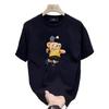 Trendy Brand Short-Sleeved Pure Cotton Men'S Printed T-Shirt Trendy Men'S And Women'S Versatile Round Neck T-Shirt Men'S