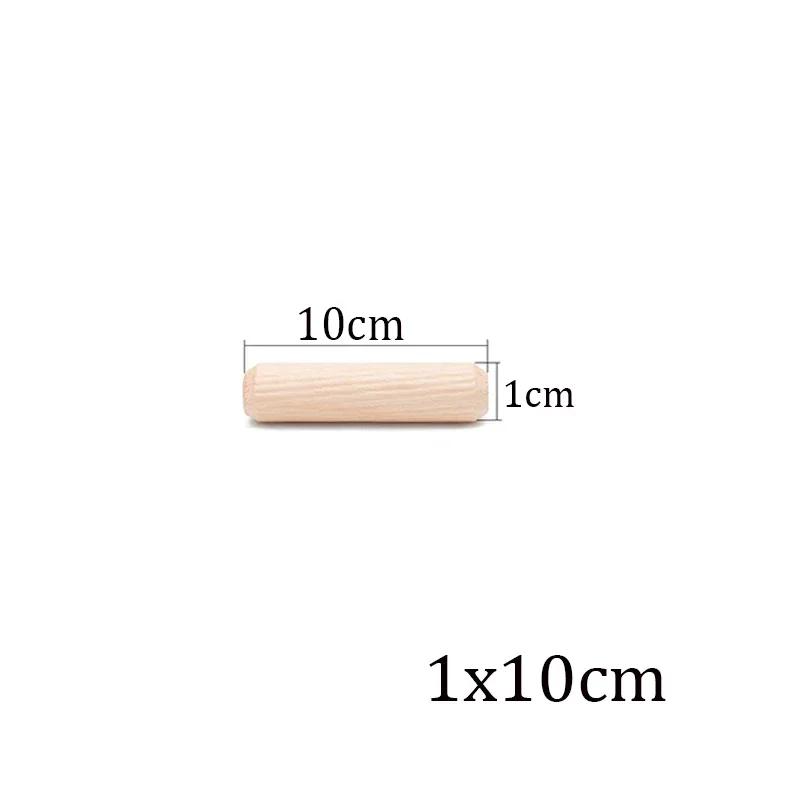 100/50 stücke Holzbearbeitung Dübel Handwerk Dübel Pins Stangen Set Möbel Beschlag Dübel Pin Holz Schrank Schublade Runde Geriffelte Holz