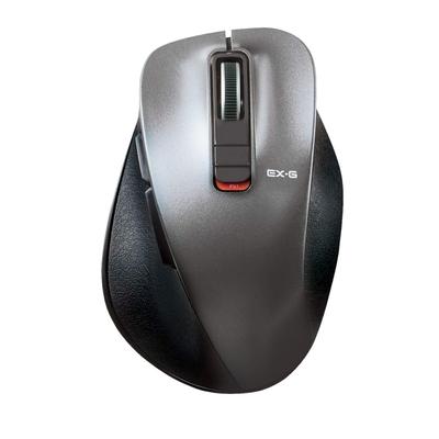ELECOM Mouse Wireless Mouse Bluetooth Extreme Grip Quiet Design 5 Buttons M Size Gunmetal EX-G Multi-Pairing M-XGM15BBSGM/EC