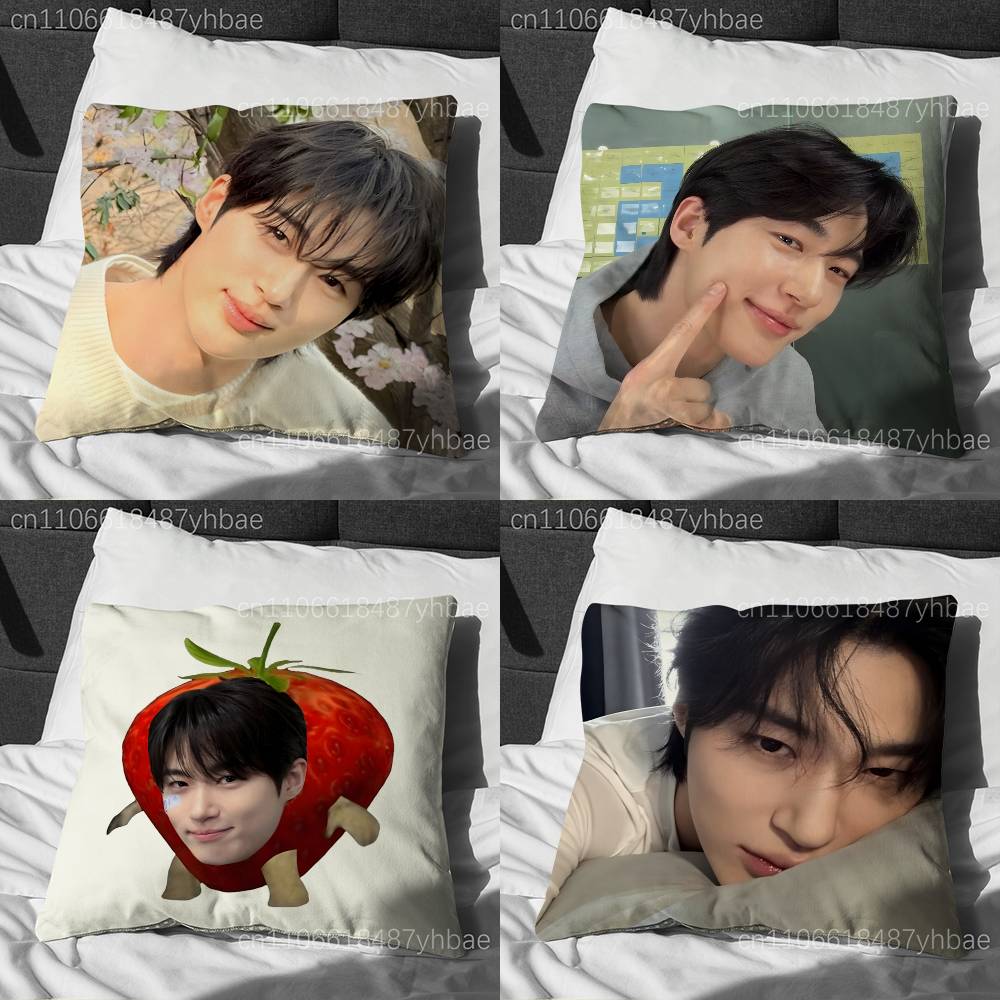 Corea BByeon Woo Seok Copricuscino Federa Cuscino Decorazione Federa Cuscino Stampata Custodia per Cuscino da Divano