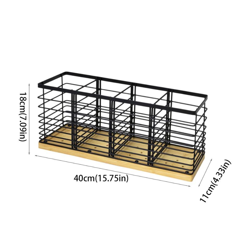 Detachable Cooking Utensils Storage Basket Large Capacity Kitchen Table Organizer  Cupboard