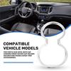 AA92-For Creta Ix25 2015- Car Chrome Front Water Cup Holder Decoration Frame Cover Trim Accessories