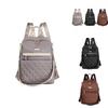 Fashion Solid Color Golden Bead Decoration Women Casual Backpack For Daily Use