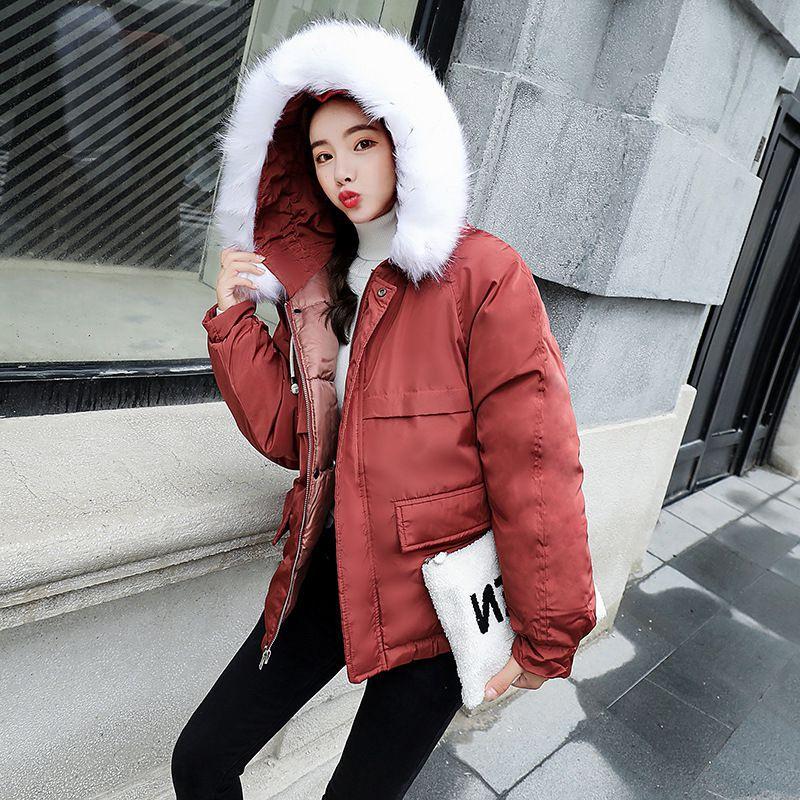 Premium Women Short Warm Coat With Hoodies For Cozy Winter Parkas Fashion