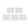 5Pcs Aluminum Profile End Cap Alloy Metal Cover Plate Linear Moving Parts 4040 Double GroovesSilver