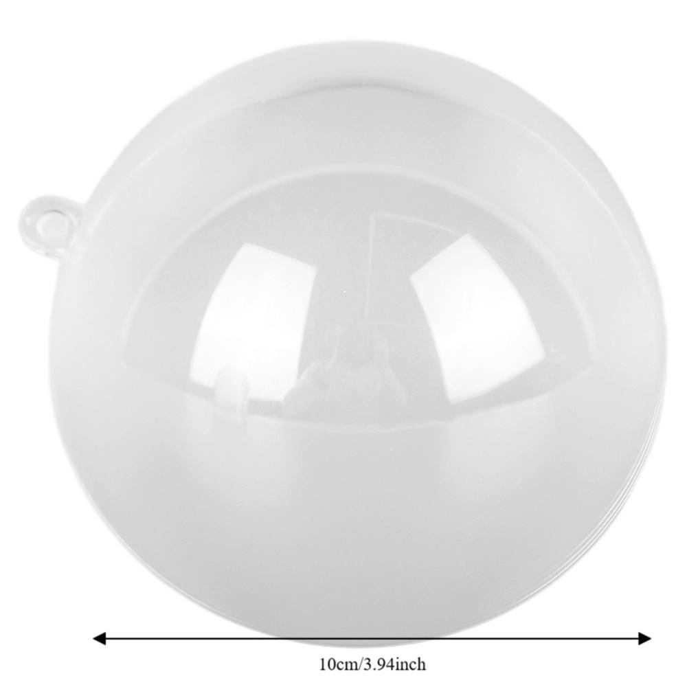 10pcs 3.94in Clear Fillable Ball Hanging Hole Holiday Decor Sphere  Wedding Scene