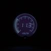 12V Universal Car 2"/52mm Diameter Volt Gauge 7 Colors LED Display