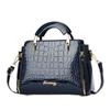 New Stylish Croc Texture Small Square Ladies Bag, Versatile Hand Held Multiway Shoulder Crossbody Bag For Daily Outfits