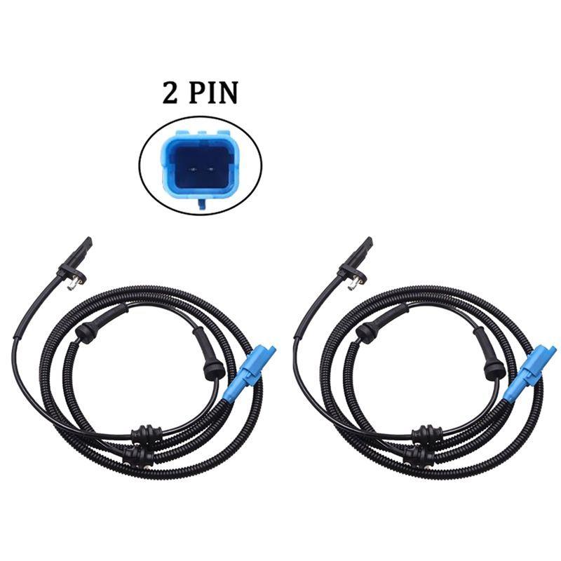 2Pcs New Rear Left Right Wheel Speed ABS Sensor For 508 407 Citroen C5 C6 1.6 2.0 HDI 2.2D 9670502980, 4545.K7