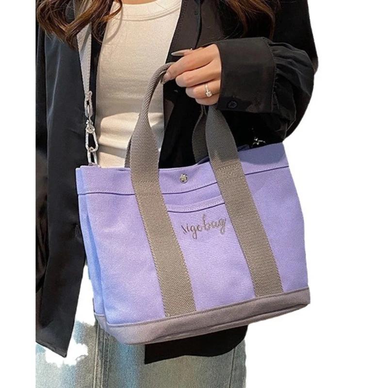 Damaxelväska Tjock Casual Canvasväska Dam Crossbodyväska Designerväska Shoppingväska Plånböcker och Handväskor