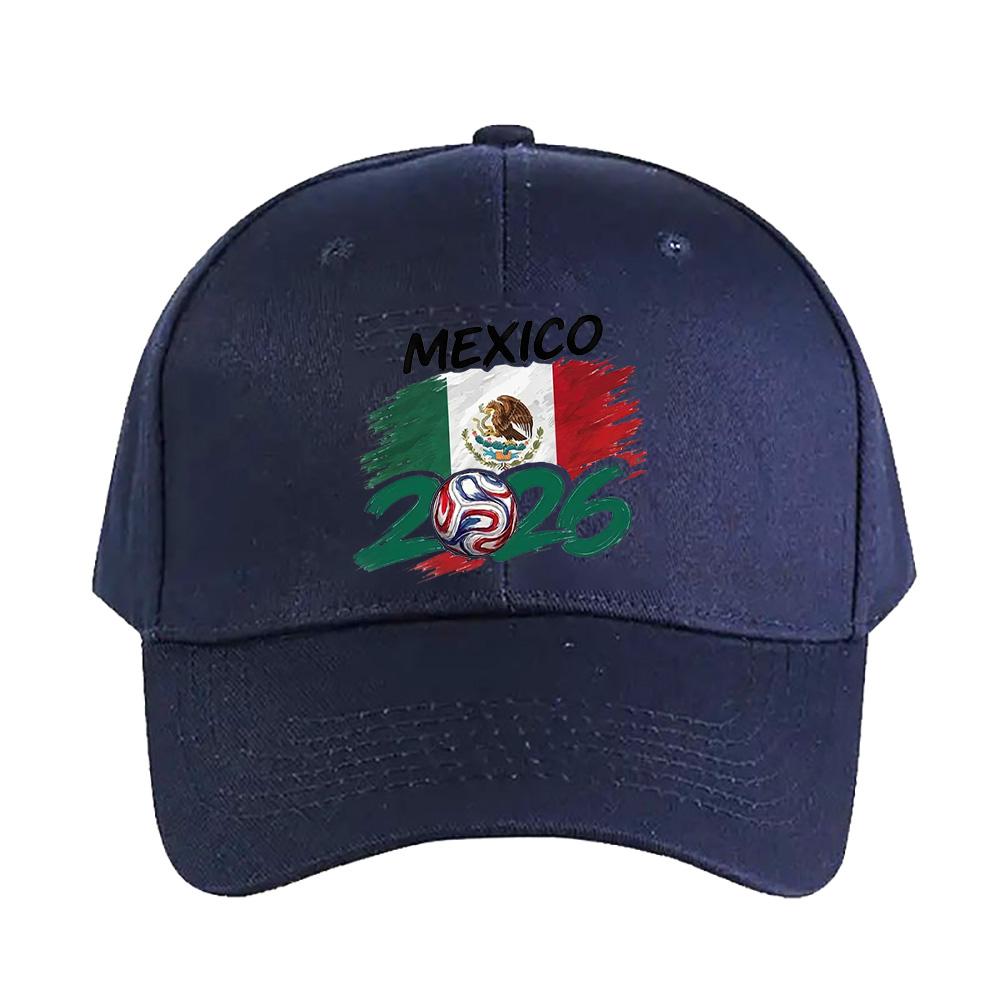 Mexico Flag Football FanSoccer Cap Summer Woman Man Adult Hat Casual Adjustable Funny Dad Printed Baseball Caps