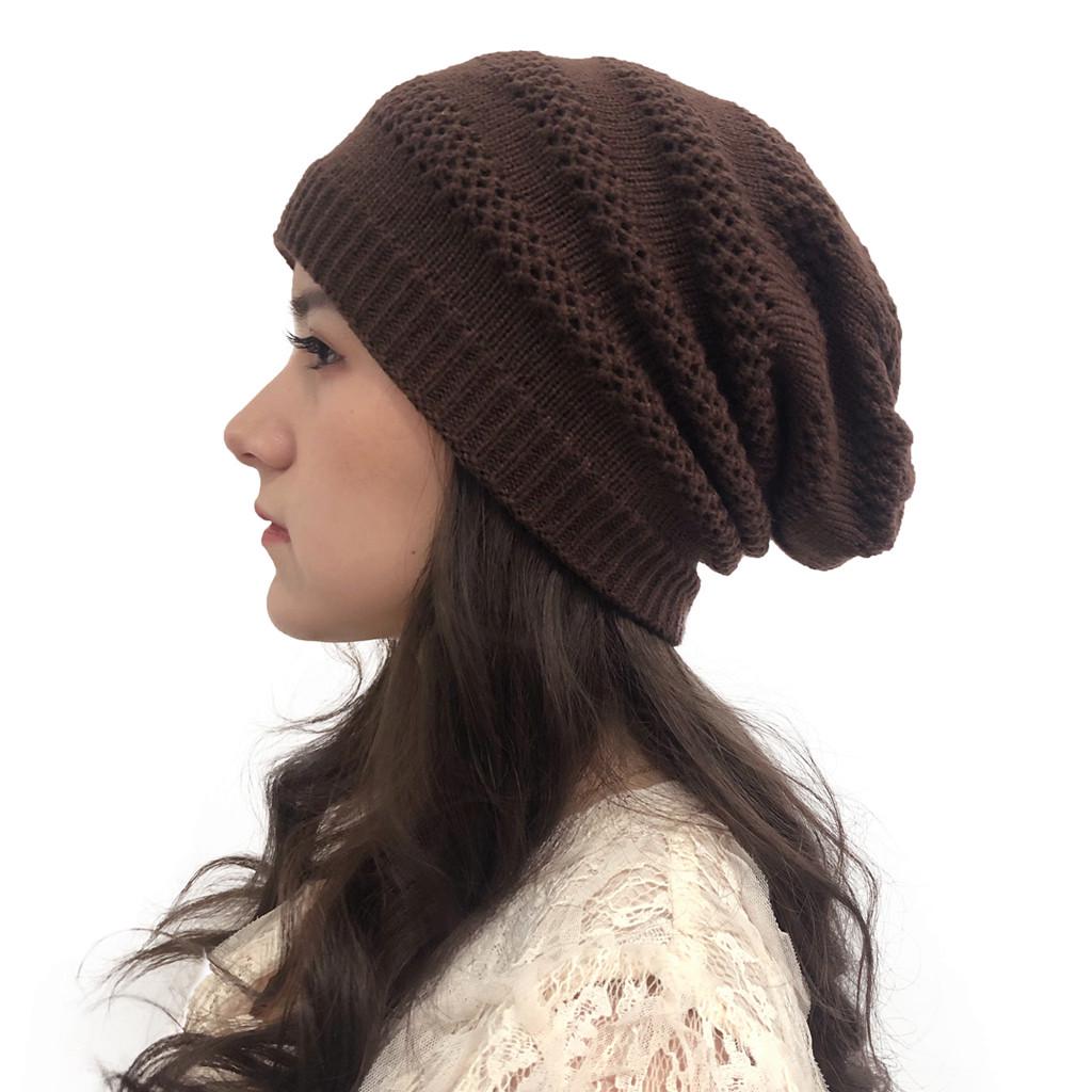 Hollow Crochet Knit Holey Beanie Cap 