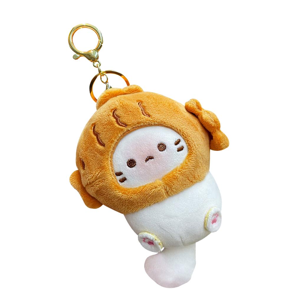 Cartoon Katzen Plüschtier Taschenanhänger Mode Schlüsselanhänger Plüschtextur Hängeanhänger Geeignet für Kinder und Jugendliche Geschenk