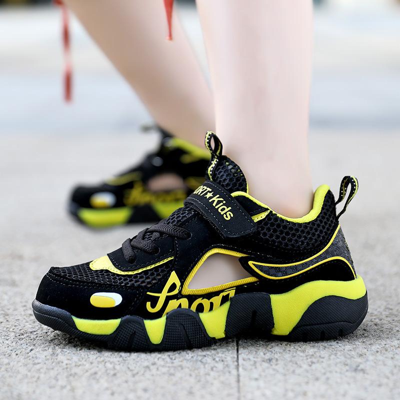 Jungen Schuhe Sommer Mesh Rahmen Schuhe neue hohle einzelne Mesh atmungsaktive Jungen Rahmen Schuhe Sportschuhe