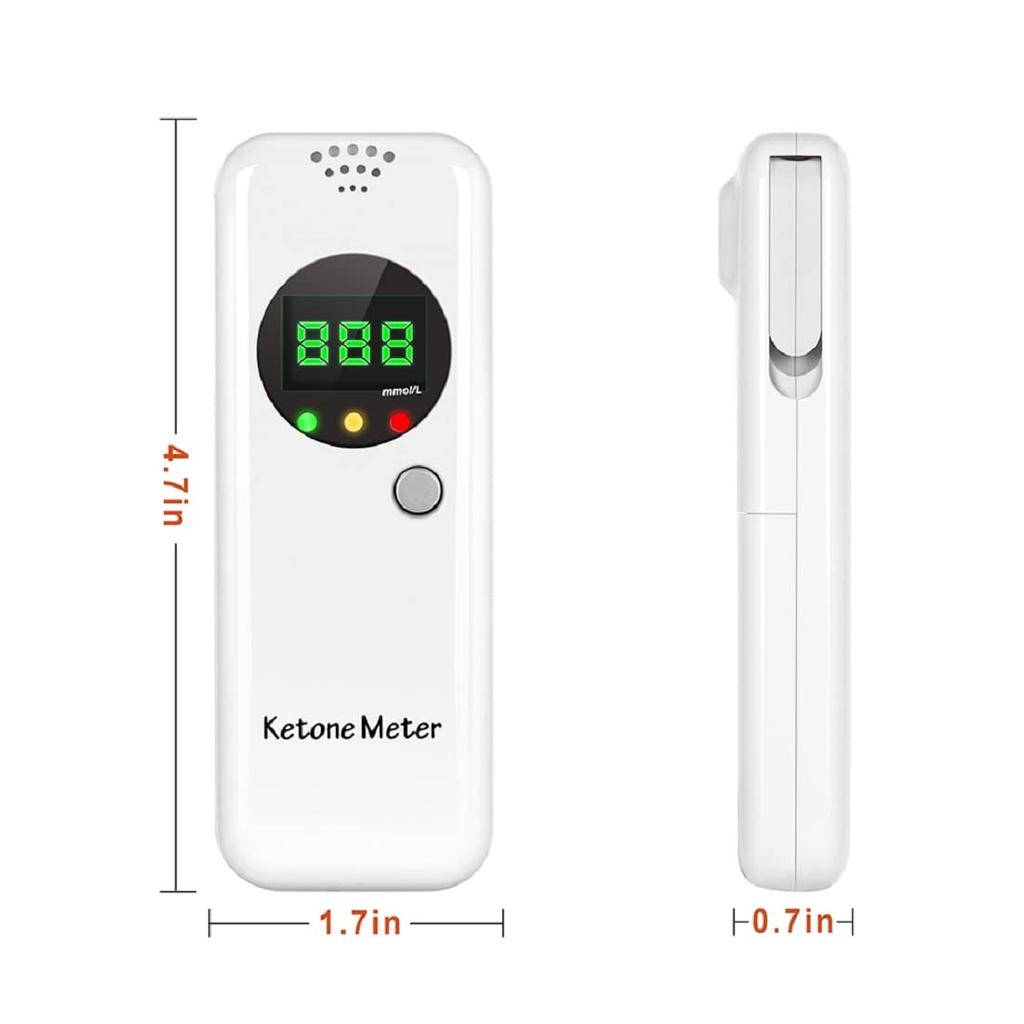 Ketone Breath Meter Carbohydrate Restriction Weight Management Ketone Breath Ketone Meter Ketosis Meter Mouthpiece Included (mmol/L)