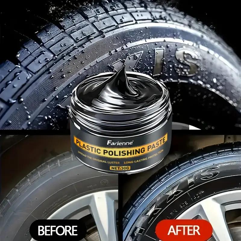 Automotive Plastic Rubber Repair Agent - Black Repair Wax Inside the Car, Tire Blackening Paste, Anti Fading and Anti-oxidation