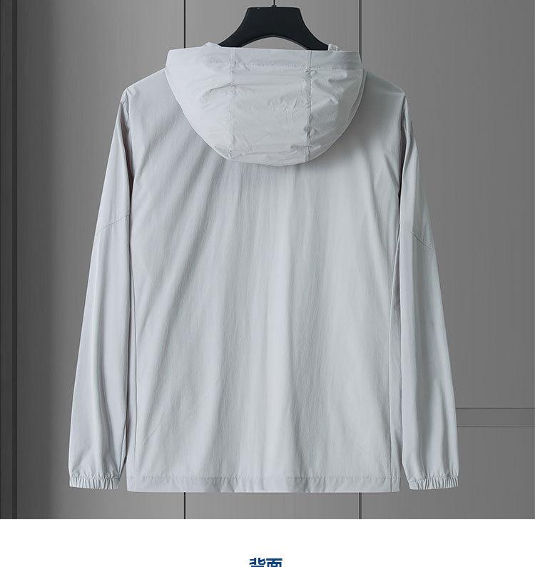 Herren Kapuzen-Sonnenschutzjacke - Ultraleicht, Atmungsaktiv, Winddicht, Schnelltrocknend, Lockere Passform, Kühlend, UV-Schutz.