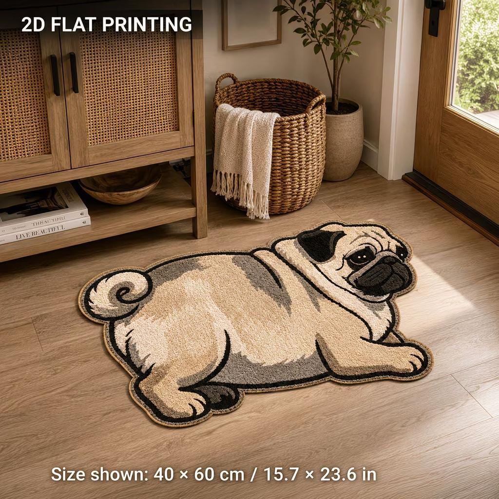3D Animals Floor Mat, Home Bathroom Floor Mat, Quick-Drying Water Absorbing Foot Mat, Easy-to-Clean Bath Mat