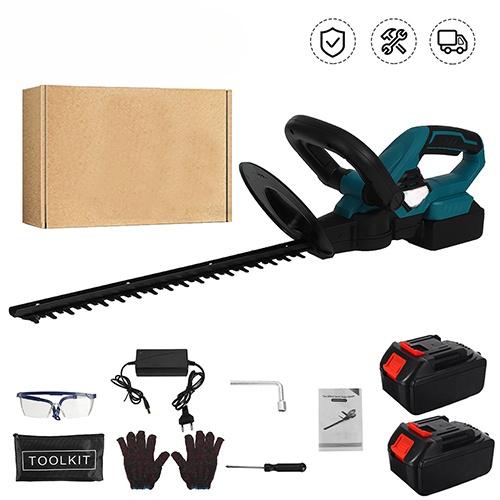 1500W 2800r/min Cordless Hedge Trimmer Electric Hedge Trimmer Cordless Battery Pruner Trimmer Grass Garden Tool