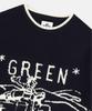 Sun Love Green Knit Sweater Navy
