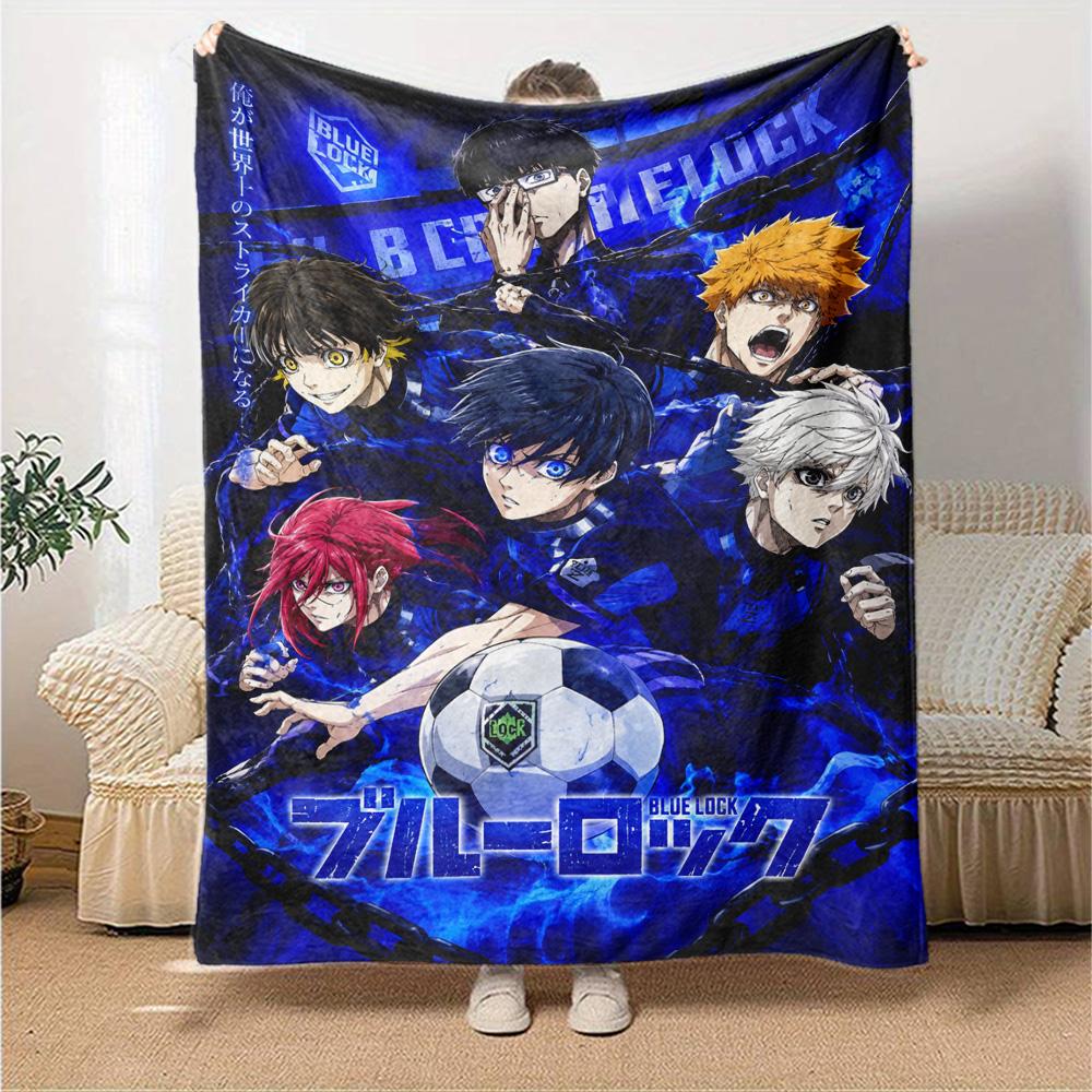 Bluelock Print Flannel Blanket High Quality Warm Comfortable Cover for All Seasons Perfect for Gifts Home Decor