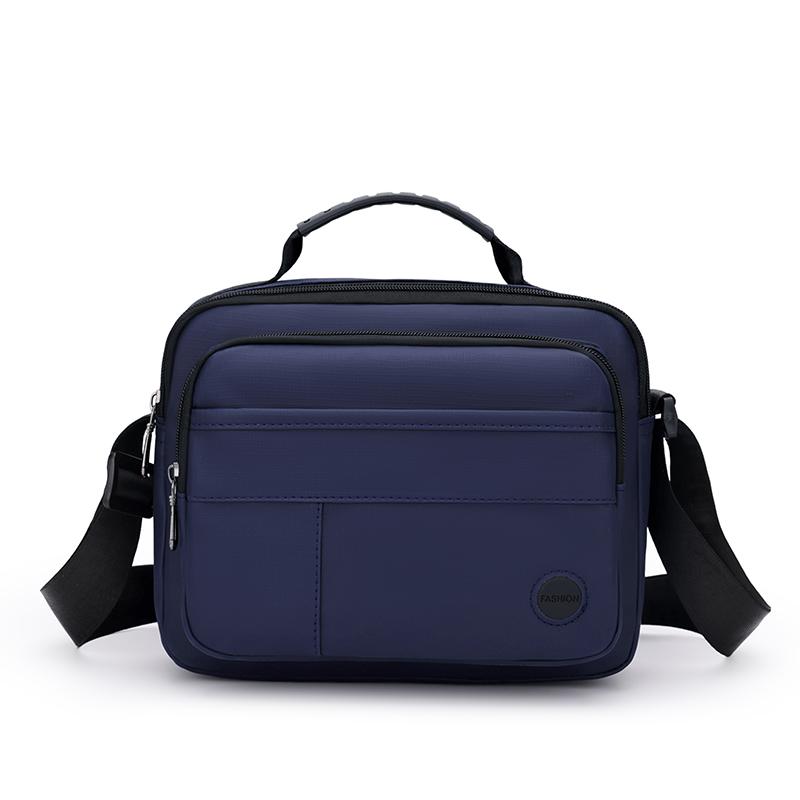 Men's Business Document Bag Lightweight Large Capacity Multi-Compartment Crossbody Bag Commuter Shoulder Bag