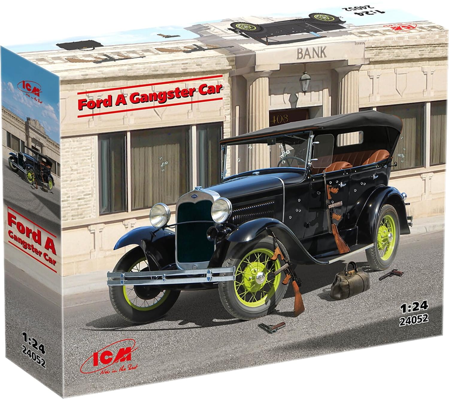 

ICM Ford Model A Гангстер Пластиковая модель 24052 1/24 (Машина)
