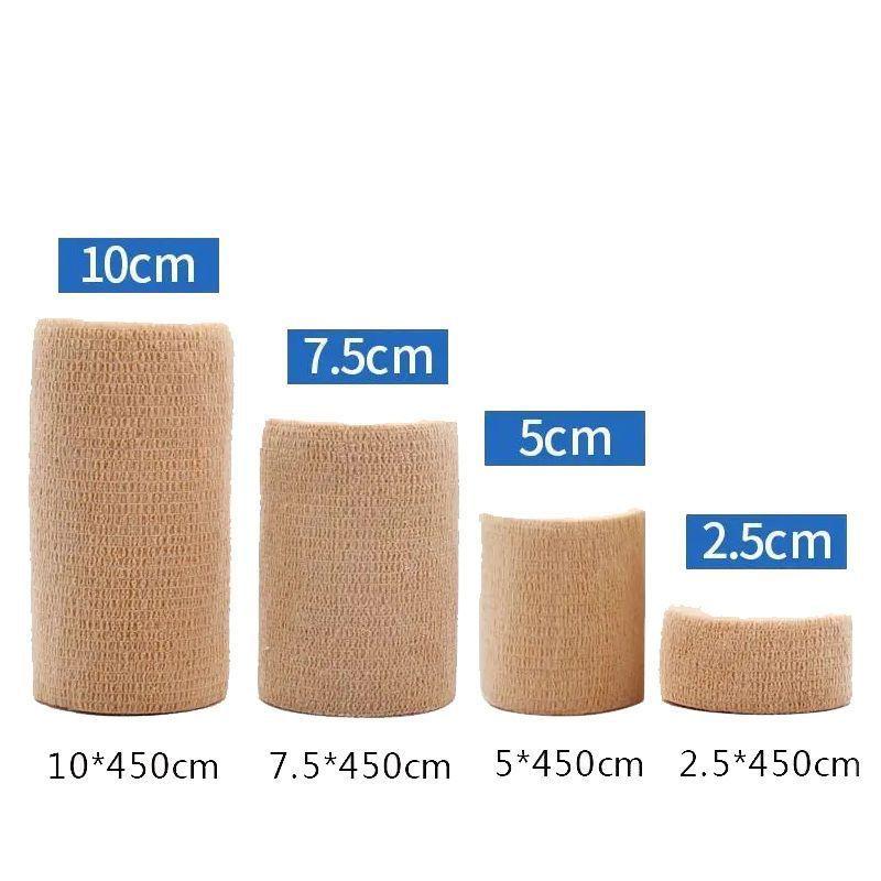 Skin Friendly Sports Self Adhesive Elastic Bandage 5 Pcs Non Woven Wraps for Finger Wrist Leg Athletic Joint Support