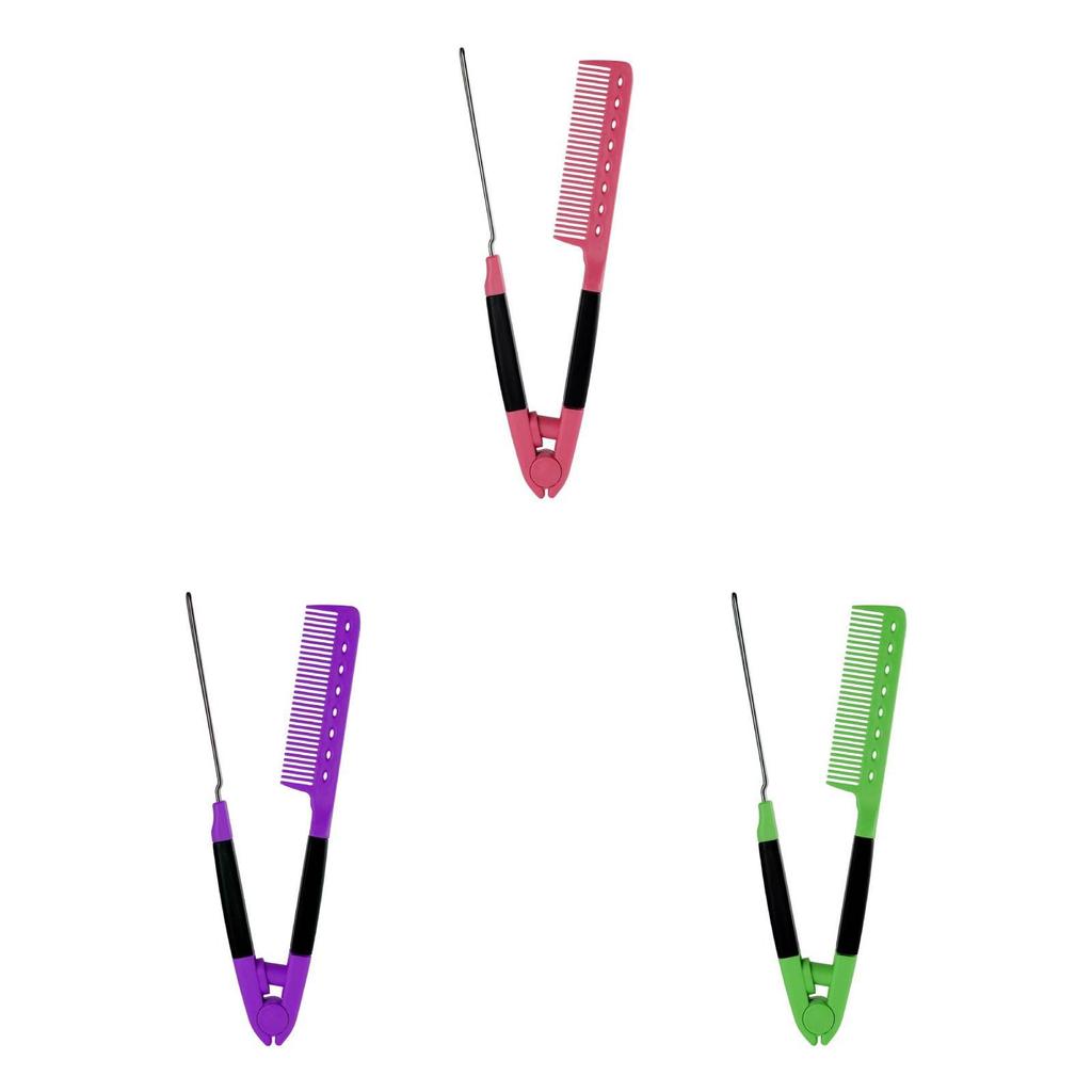 V Shaped Styling Comb With Abs Material For Women Hair Styling And Volume Boosting