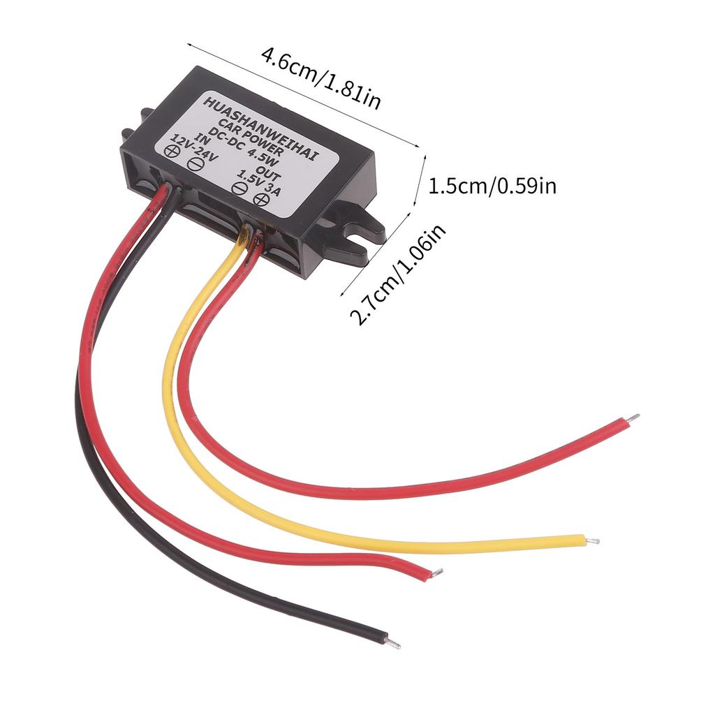 User Friendly DC12V24V To 1.5VOutput Module Reduce Voltages Regulator Car Power Converters Convenient Car Power Solution