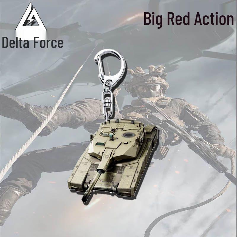 Delta Force Peripherals Acrylic Big Red High Turnaround Keychain Pendant Gift for Friends