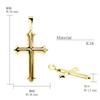 Lala Christie Cross Necklace Top for Men and 18K Gold Women, (lp103-0003-yg)