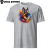 Colorful German Shepherd Unisex T-Shirt | Vibrant Dog Design | Short Sleeve Tee