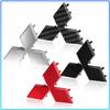 For Mitsubishi Lancer 7 8 I200 Pajero Montero Sport Outlander ASX Mirage Eclipse 1Pcs ABS Car Steering Wheel Cover Center Badge Emblem Sticker