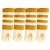 4Pcs Table And Chair Foot Pad Foot Cover Knitted Socks Cat Claw Mute Wear-resistant Non-slip suitable Floor Protection Mat