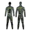 3mm Neoprene Wetsuit Set Freediving Spearfishing Snorkeling Surfing Unisex Camo Design