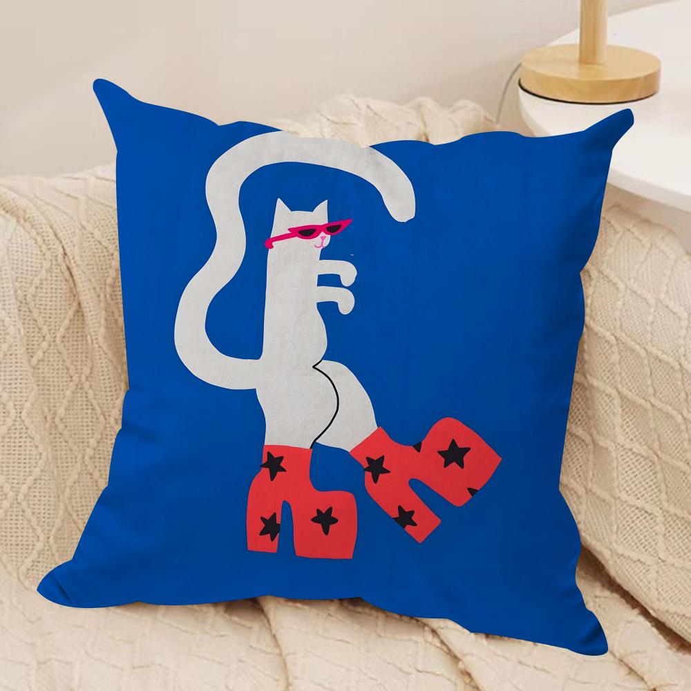 Classic Abstract Animals Cushion Cover Soft Plush Fabric DoubleSided Printed Cushion Covers for All Seasons Home Decor